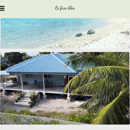Ferienwohnung Le Fare Bleu Tiputa Rangiroa Exterior foto