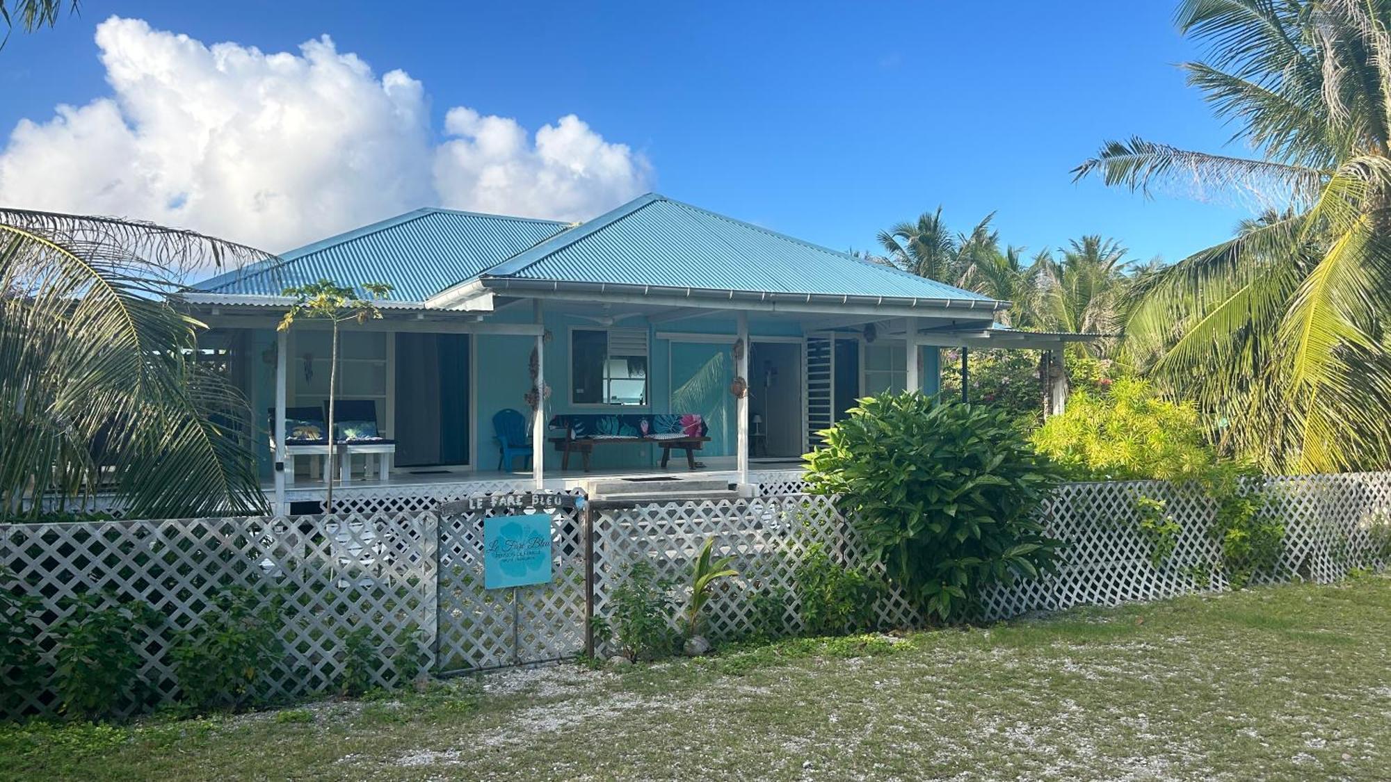 Ferienwohnung Le Fare Bleu Tiputa Rangiroa Exterior foto