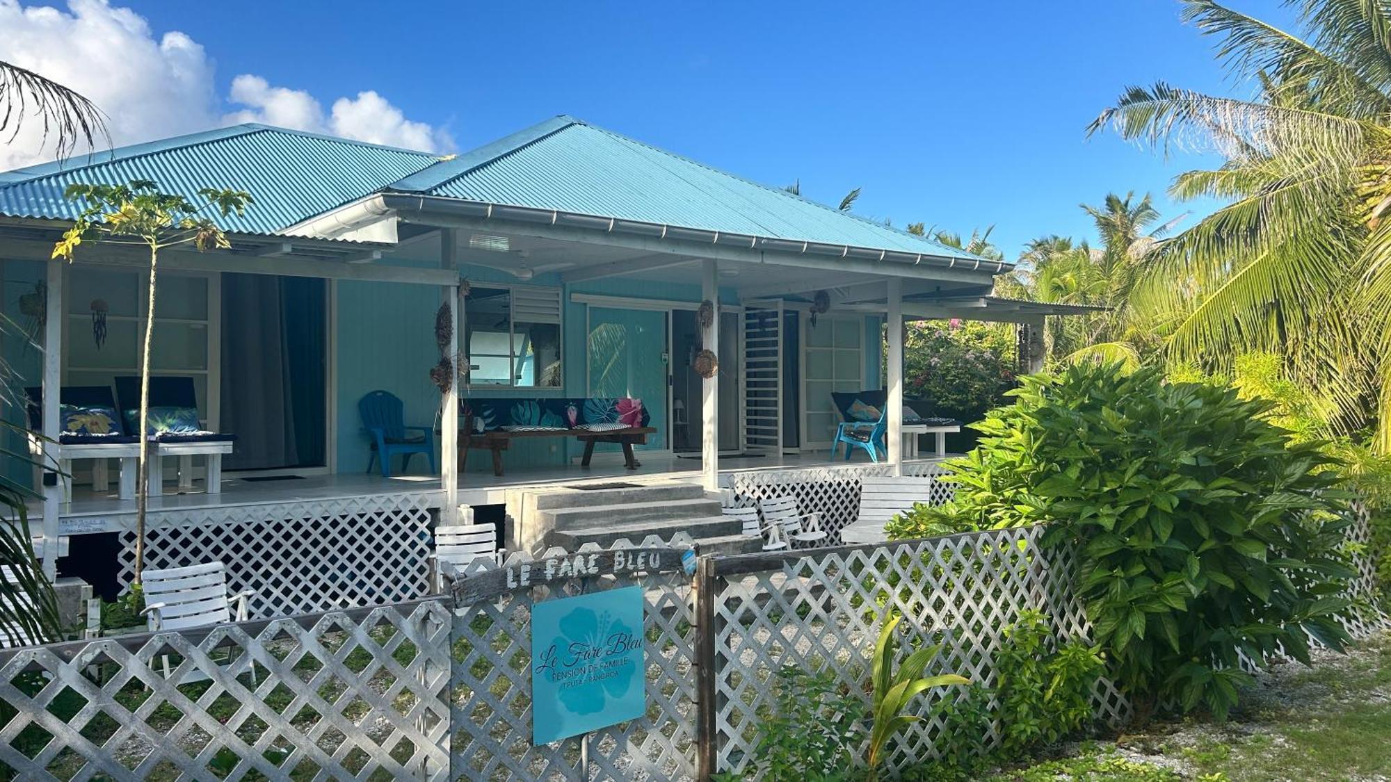 Ferienwohnung Le Fare Bleu Tiputa Rangiroa Exterior foto