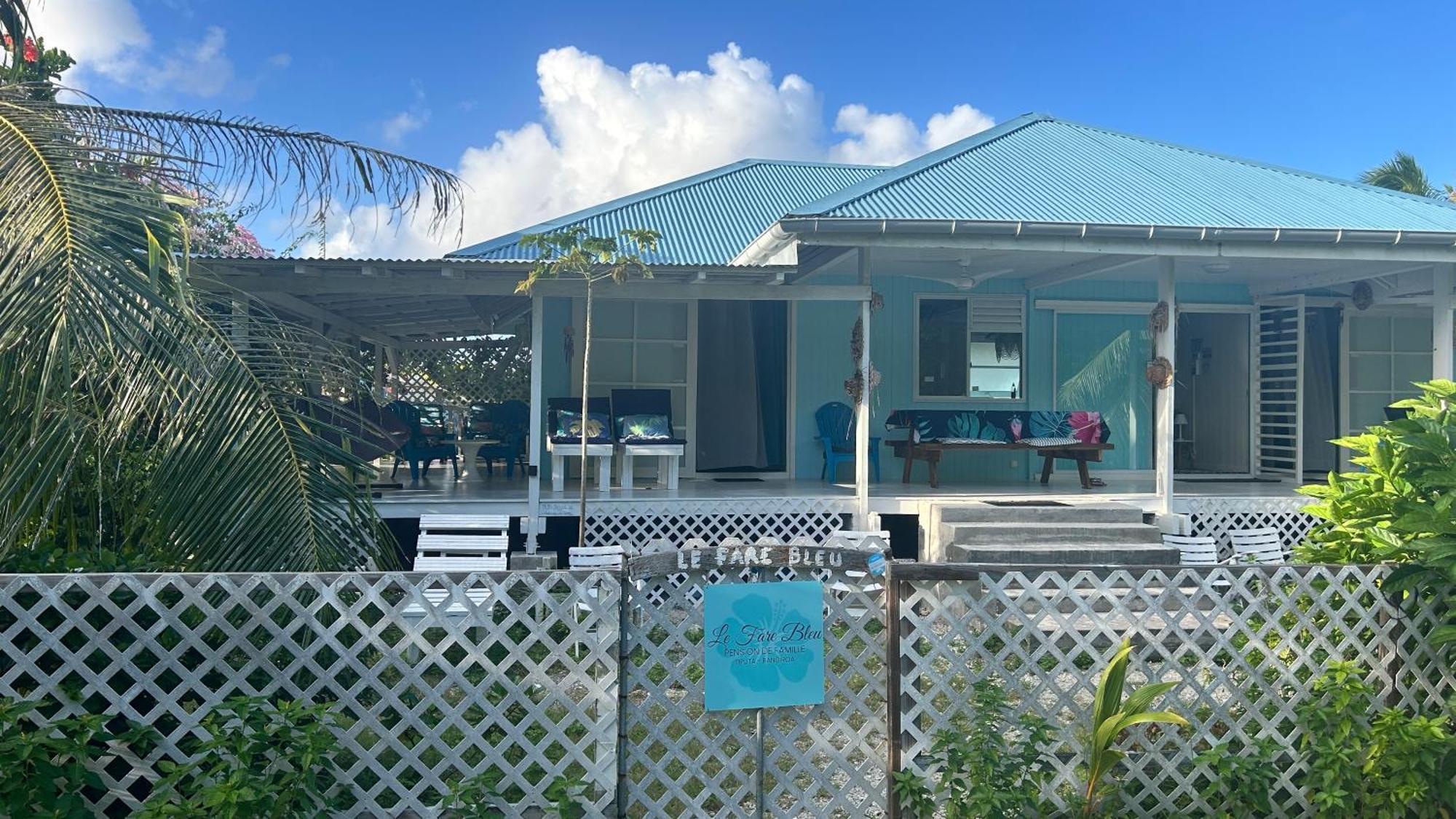 Ferienwohnung Le Fare Bleu Tiputa Rangiroa Exterior foto